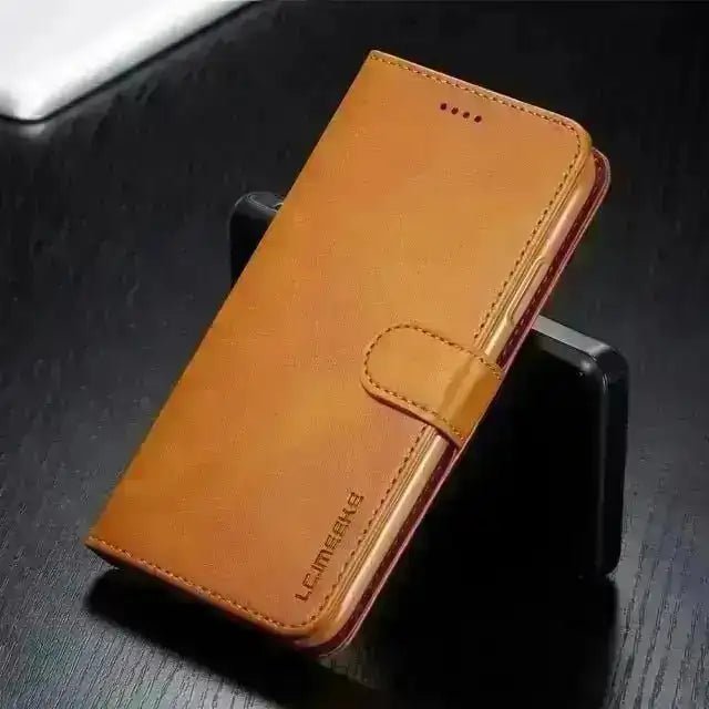 Leder Hülle für iPhone Luxury Flip Cover Smartphonehülle iCovo