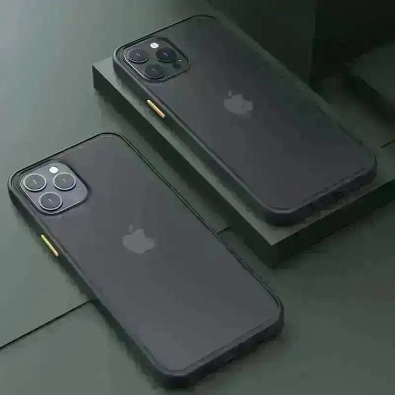 Luxus Matte Transparente Silikon Stoßfest Handyhülle Für iPhone QIXTWO
