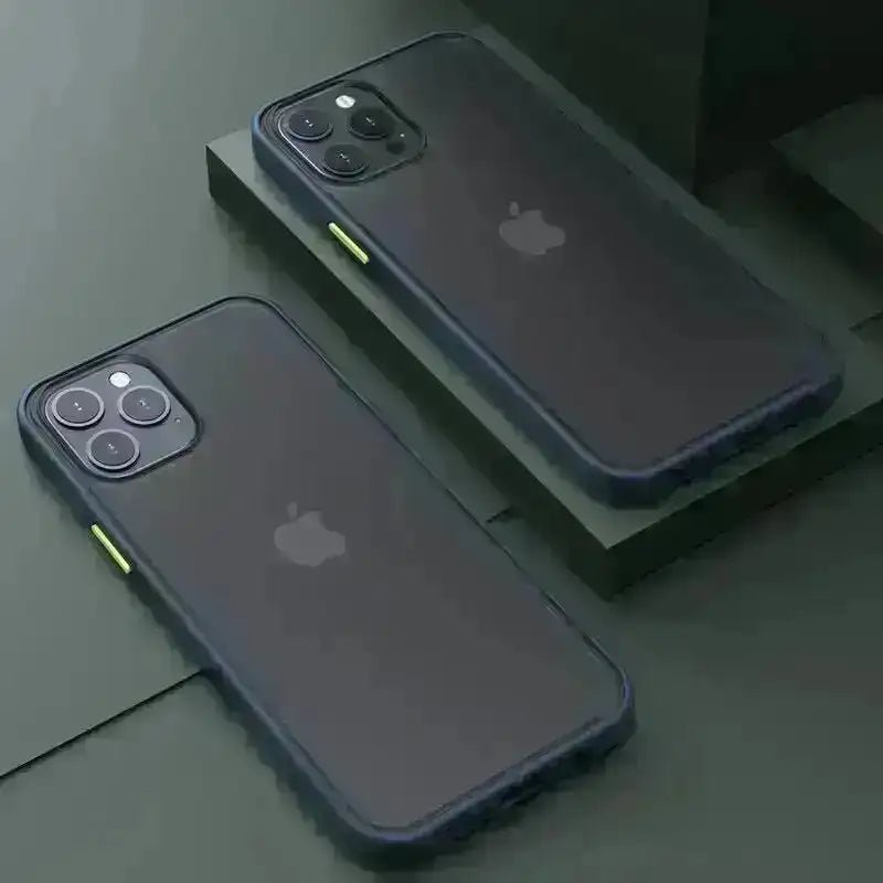 Luxus Matte Transparente Silikon Stoßfest Handyhülle Für iPhone QIXTWO