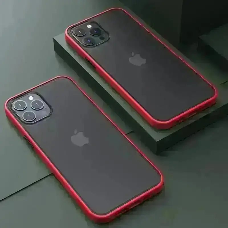 Luxus Matte Transparente Silikon Stoßfest Handyhülle Für iPhone QIXTWO