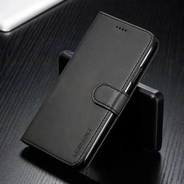 Leder Hülle für iPhone Luxury Flip Cover Smartphonehülle iCovo