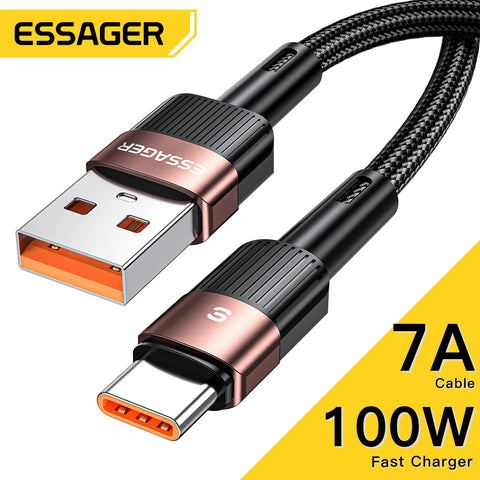 Essager 7A USB Typ C Kabel Huawei P30 Pro 66W Schnelle Lade Kabel USB-C Ladegerät Datenkabel für Samsung