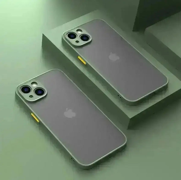 Smartphonehülle schutzhülle stoßfest, matt aus Silikon für iPhone Modelle QIXTWO