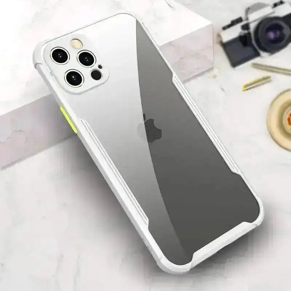 Stoßfeste weiche Handyhülle für iPhone transparente dünne Abdeckung QIXTWO