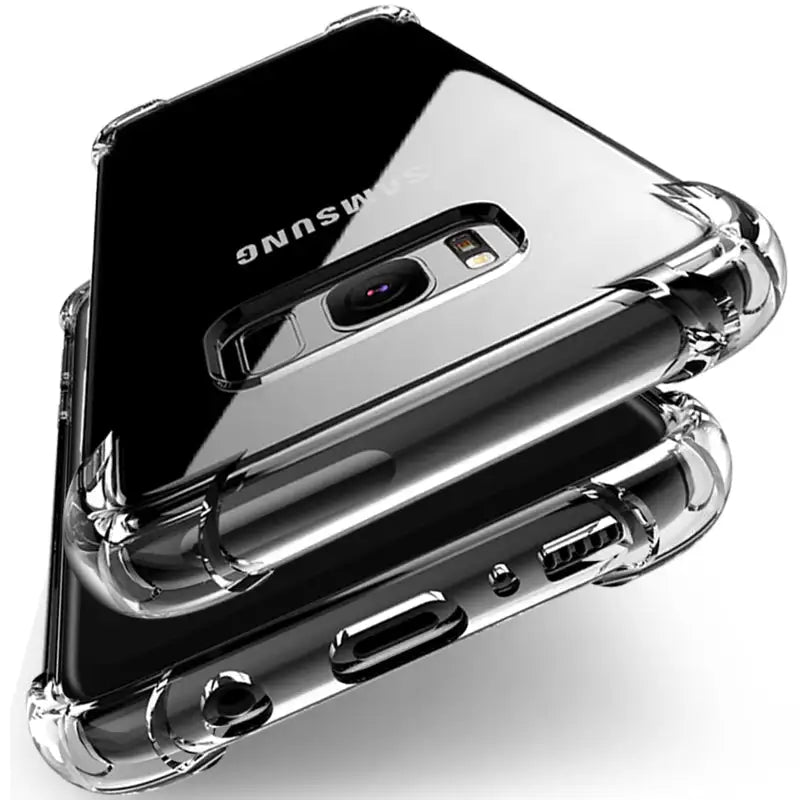 Stoßfeste, transparente Silikonhülle für Samsung Galaxy Smartphonehülle SFHOMIE