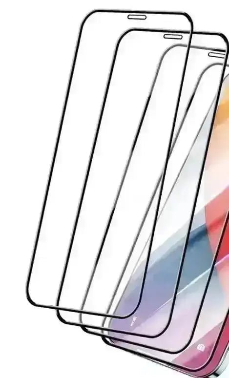 4 Stück Full Cover Schutzglas für iPhone Displayschutzfolie gehärtete Glasfolie YANRICHES