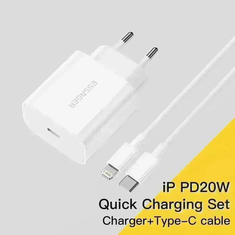 Essager 20W Quick Charge PD USB C Schnellladegerät Typ C für iPhone 14 13 12 X Xs 8 Xiaomi Samsung Phone Tablet Essager