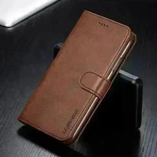 Leder Hülle für iPhone Luxury Flip Cover Smartphonehülle iCovo