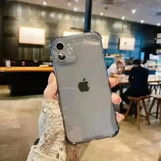 Transparente Handyhülle für das iPhone, stoßfeste Rückseite TPU YanXu