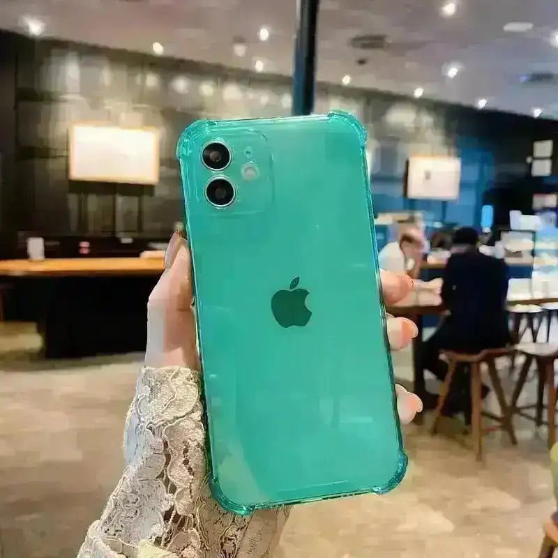 Transparente Handyhülle für das iPhone, stoßfeste Rückseite TPU YanXu