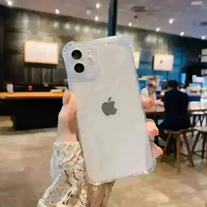 Transparente Handyhülle für das iPhone, stoßfeste Rückseite TPU YanXu