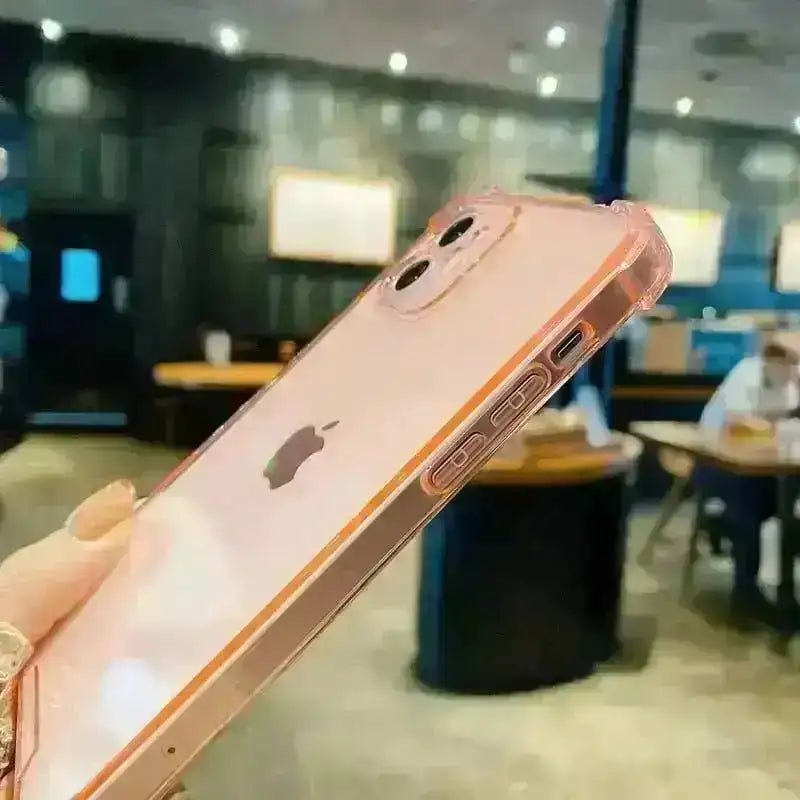 Transparente Handyhülle für das iPhone, stoßfeste Rückseite TPU YanXu