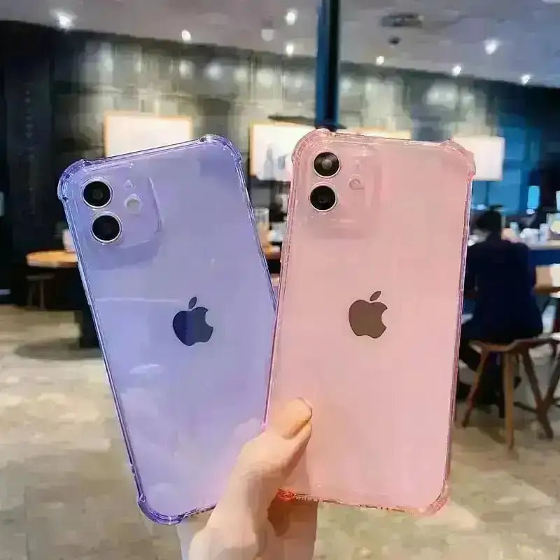 Transparente Handyhülle für das iPhone, stoßfeste Rückseite TPU YanXu